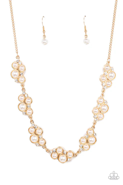 Paparazzi Accessories: Sail Away with Me - Gold Pearl Necklace