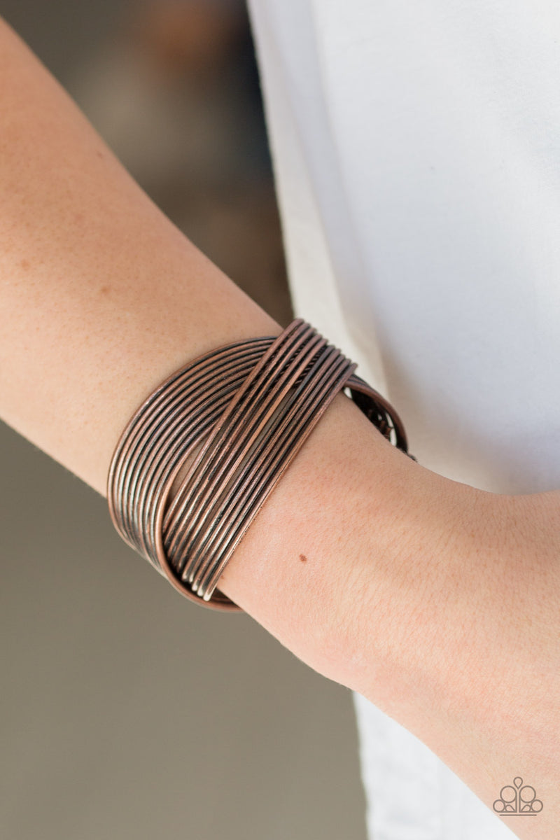 Copper cuff bracelet on sale paparazzi