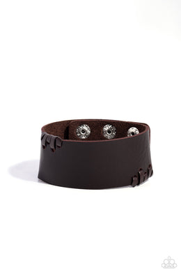 Leather Jacket Approved Brown Leather Urban Bracelet Paparazzi Accessories