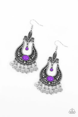 Fiesta Flair Purple Earring Vivacious Bombshell Bling, LLC, Jenny and James Davison