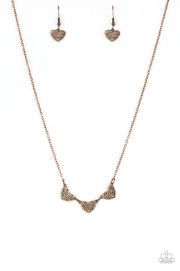 Another Love Story Copper Heart Necklace Paparazzi Accessories