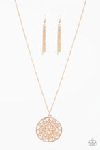 Load image into Gallery viewer, Mandala Melody Rose Gold Necklace Paparazzi Accessories