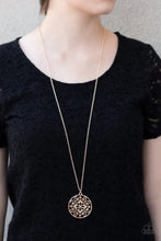 Load image into Gallery viewer, Mandala Melody Rose Gold Necklace Paparazzi Accessories