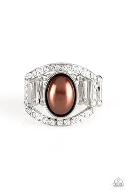 Radiant Riches Brown Pear Ring Vivacious Bombshell Bling, LLC, Jenny and James Davison