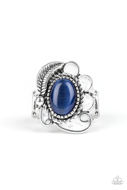 Fairytale Magic Blue Cat's Eye Ring Paparazzi Accessories