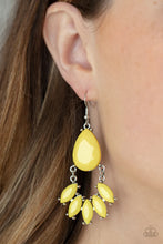 Load image into Gallery viewer, Powerhouse Call Yellow Earrings Paparazzi Accessories