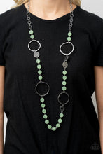 Load image into Gallery viewer, Sea Glass Wanderer Green Necklace Paparazzi Accessories