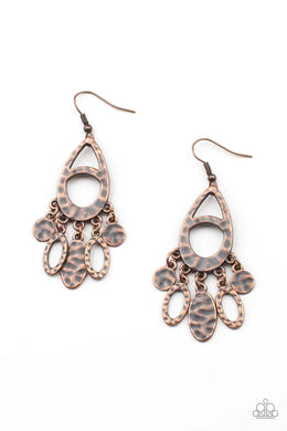 PLAINS Jane Copper Earring Paparazzi Accessories