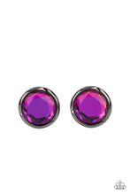 Load image into Gallery viewer, Double-Take Twinkle Multi Oil Spill Rhinestone Post Earrings Paparazzi Accessories