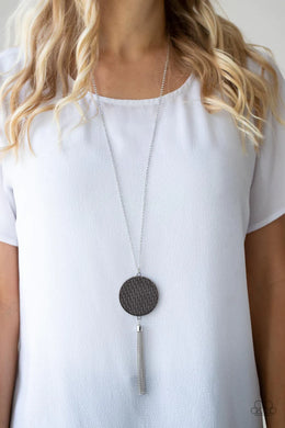 Wondrously Woven Silver Necklace Paparazzi Accessories