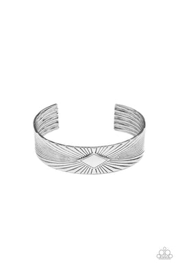 Magnate Mecca Silver Cuff Bracelet Paparazzi Accessories