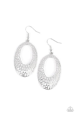 The Hole Nine Yards Silver Earrings Paparazzi Accessories