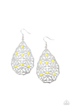 Load image into Gallery viewer, Delightfully Daisy Yellow Floral Earrings Paparazzi Accessories