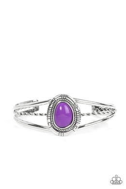 Ethereal Enthusiast Purple Cuff Bracelet Paparazzi Accessories