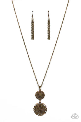 Meet Me At The Garden Gate Brass Necklace Paparazzi Accessories