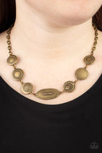 Load image into Gallery viewer, Uniquely Unconventional Brass Necklace Paparazzi Accessories