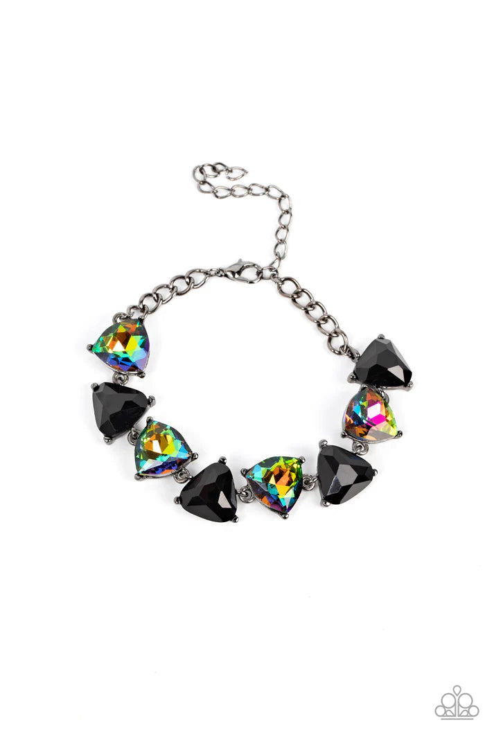 Pumped Up Prisms Multi Rhinestone Bracelet Paparazzi Accessories