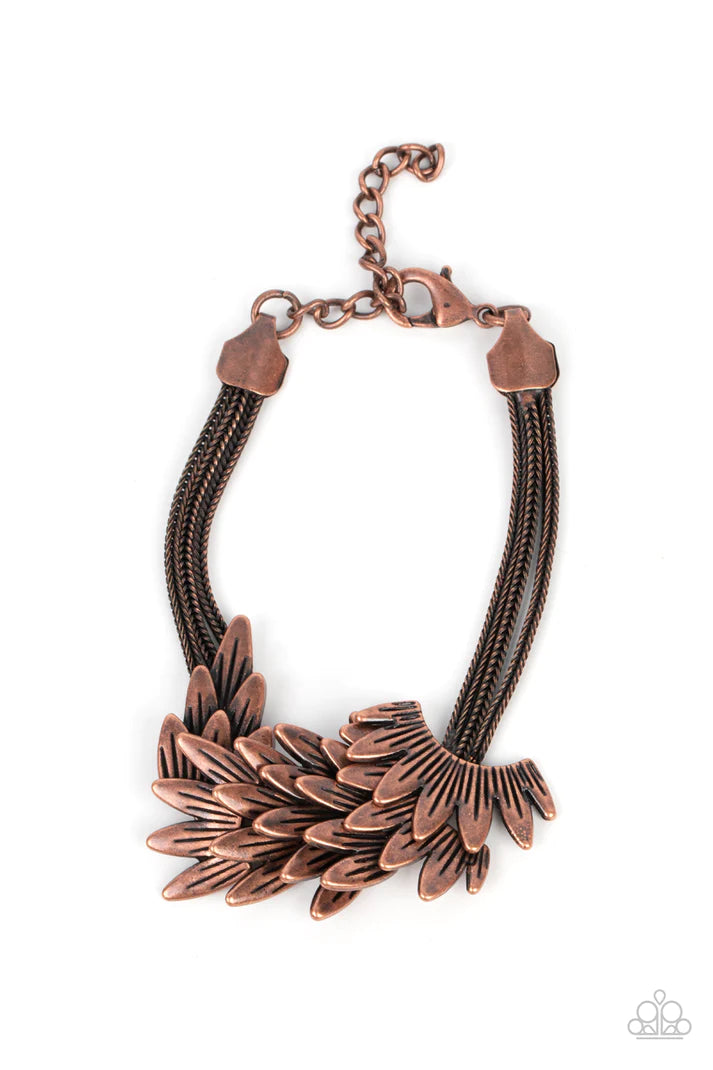 Boa and Arrow Copper Bracelet Paparazzi Accessories