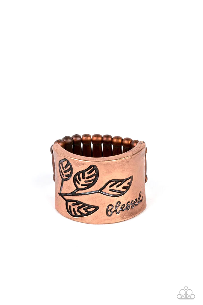 Blessed With Bling Copper Ring Paparazzi Accessories