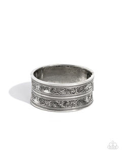 silver,stretchy,Eclectic European - Silver Bracelet