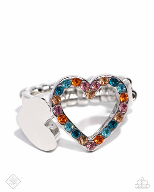 Play a HEART - Orange Paparazzi Accessories