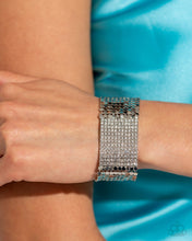 Load image into Gallery viewer, Disco Dame White Bracelet Paparazzi Accessories