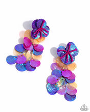 Load image into Gallery viewer, Under the Waves Purple Earrings Paparazzi Accessories