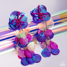 Load image into Gallery viewer, Under the Waves Purple Earrings Paparazzi Accessories