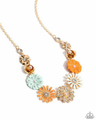 Garden Gestures Multi Floral Necklace Paparazzi Accessories