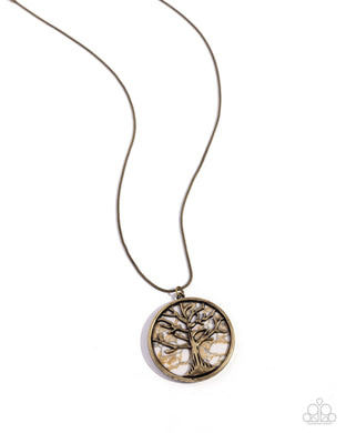 Tree Talisman - Brass Paparazzi Accessories