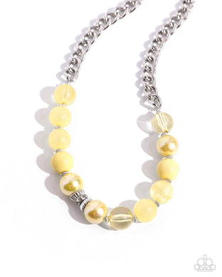 Opulent Opacities - Yellow Paparazzi Accessories