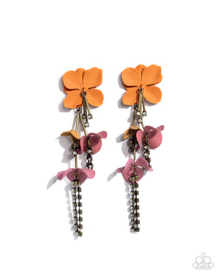 Capitol Chic Multi Floral Post Earrings Paparazzi Accessories