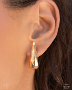 fashion fix,gold,hoops,Positive Change - Gold Hoop Earrings