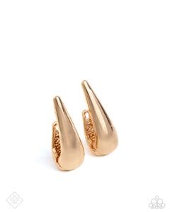 fashion fix,gold,hoops,Positive Change - Gold Hoop Earrings