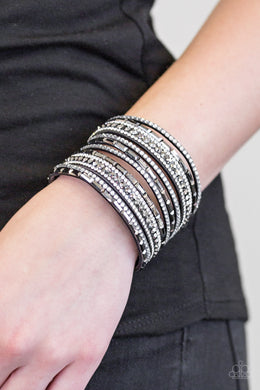 Wham Bam Glam Silver Bracelet Paparazzi Accessories