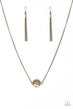 Load image into Gallery viewer, Treetop Trend Brass Necklace Paparazzi Accessories