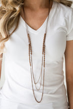Load image into Gallery viewer, Shimmer Showdown Copper Necklace Paparazzi Accessories