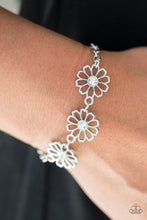Load image into Gallery viewer, Dancing Daffodils White Bracelet Paparazzi Accessories