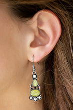 Load image into Gallery viewer, Push Your Luxe Yellow Moonstone Earring Paparazzi Accessories