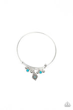 Load image into Gallery viewer, Treasure Charms - Blue Bangle Bracelet Paparazzi Accessories