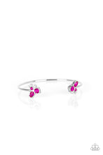 Load image into Gallery viewer, Going For Glitter - Pink Rhinestone Cuff Bracelet Paparazzi Accessories