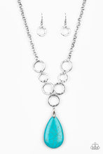 Load image into Gallery viewer, Livin On A Prairie Blue Necklace Paparazzi Accessories