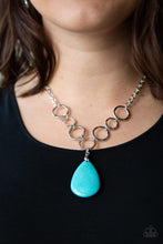 Load image into Gallery viewer, Livin On A Prairie Blue Necklace Paparazzi Accessories