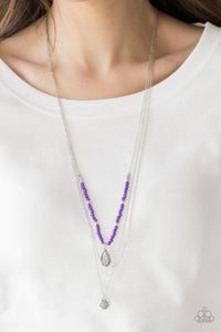 purple,short necklace,Mild Wild - Purple Necklace