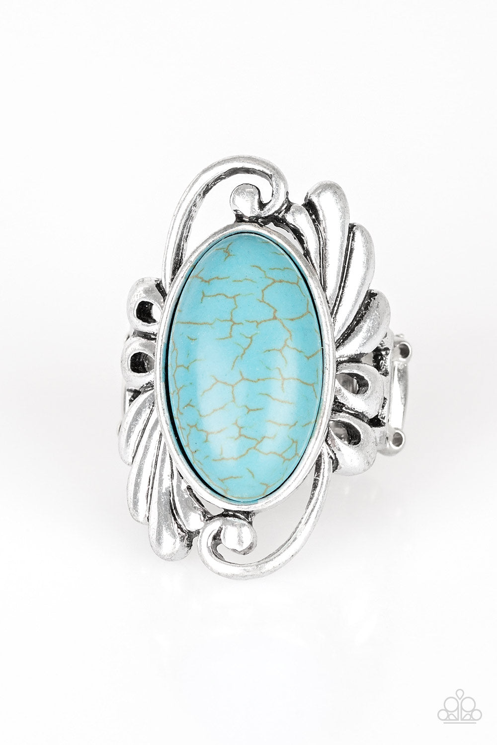 Sedona Sunset - Blue Stone Ring Paparazzi Accessories