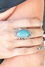 Load image into Gallery viewer, Sedona Sunset - Blue Stone Ring Paparazzi Accessories