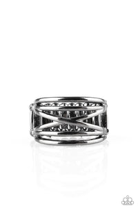 gunmetal,Wide Back,Way Wayward - Black Ring