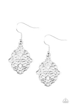 Load image into Gallery viewer, Flirty Florals Silver Earring Paparazzi Accessories