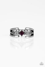 Load image into Gallery viewer, City Center - Purple Rhinestone Ring Paparazzi Accessories