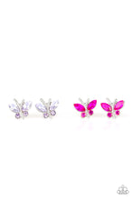 Load image into Gallery viewer, Rhinestone Butterfly Starlet Shimmer Earrings Paparazzi Accessories